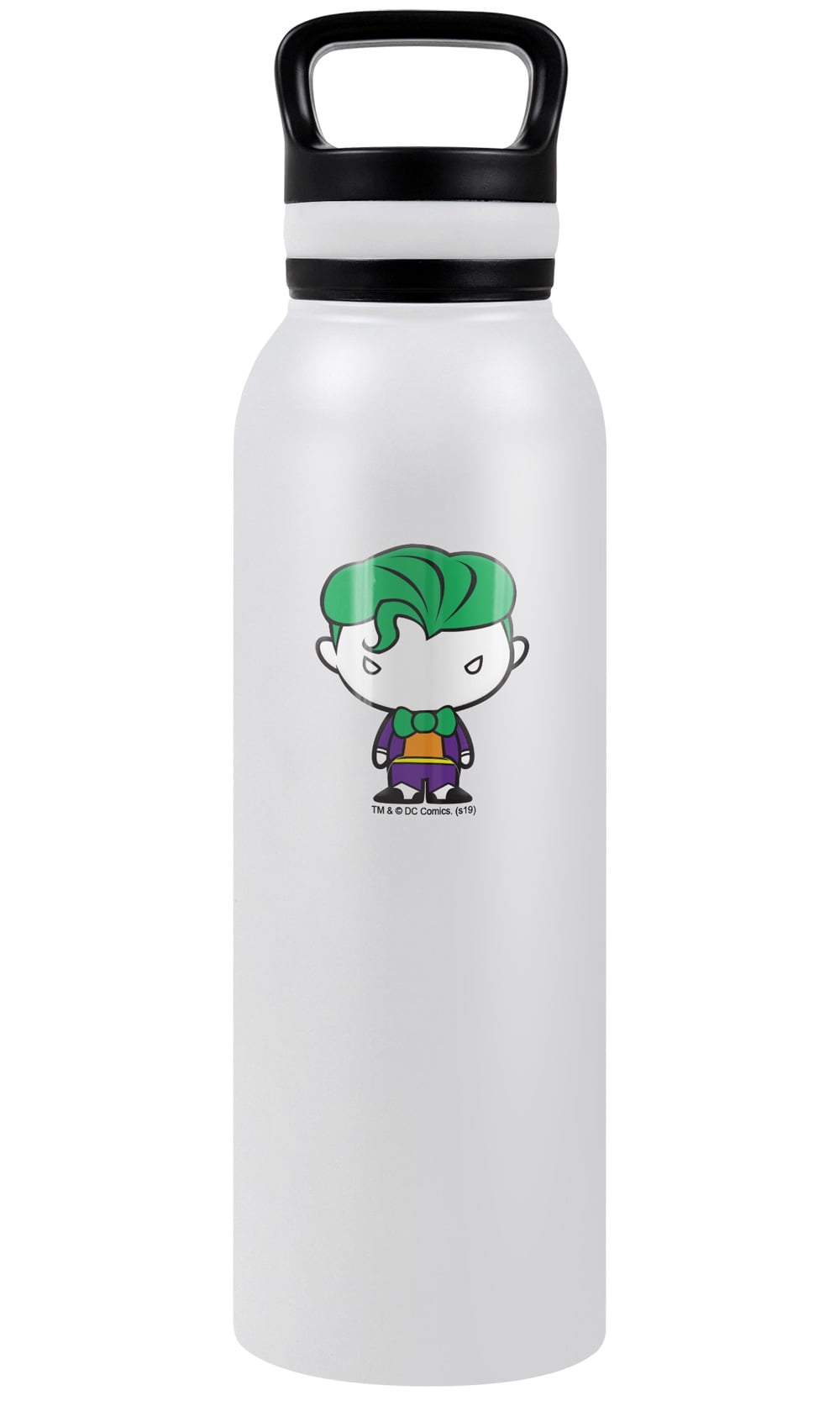 Batman 80 Years Insulated Canteen - 24oz Stainless Steel Water Bottle, Vacuum Insulated, Leak Resistant, Black