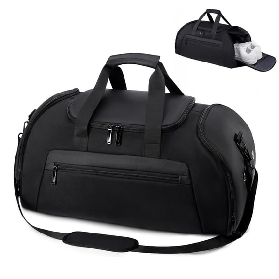 Behome 40L Gym Bag for Men Women, Large-Capacity Travel Duffle Bag with Shoe & Wet Compartments, 3 in 1 Carry on Weekender Overnight Bag for Workout and Travel