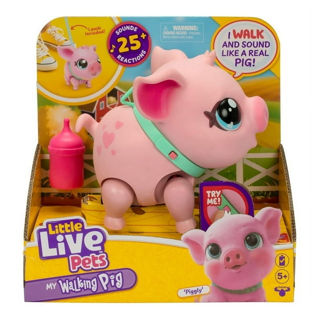 Mascota de Juguete Cerdito Rosa Little Live Pets Movimientos y Sonidos Interactivo
