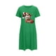 thumbnail image 5 of Camisón corto de talla grande para mujer, camisón de manga corta con estampado de pecho a la moda, camisón para mujer, 5 of 5