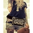 thumbnail image 3 of Aztec Tribal Print Pattern Adjustable Buckle Fanny Pack Waist Bag - Handmade Belt Pouch Boho Travel Accessories, 3 of 3