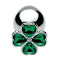 thumbnail image 3 of Booty Sparks Lucky Clover Gem Anal Plug in Large, 3 of 4