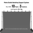 thumbnail interactive-video image 1 of Neewer 10ft Backdrop Support System - Adjustable Photo Studio Stand With Clamps & Sandbags 1 of 5