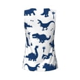 thumbnail image 5 of Picia Cute Cartoon Dinosaurs Pattern Women's Workout Tank Top,Breathable Activewear,Slim Fit Athletic Top,Versatile Workout Moisture-wicking top-XX-Large, 5 of 9