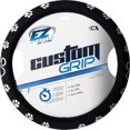thumbnail image 1 of Custom Accessories® Black-Silver Paw Print Steering Wheel Cover, 1 of 2