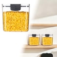 thumbnail image 2 of Kitchen Airtight Storage Canisters Set of 3 for Flour Sugar Spices, Stackable Food Storage Containers with Lids Keep Ingredients Fresh for Pantry Organization, Storage Box *1 + Seasoning Spoon *1, 2 of 8