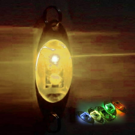 LED Fishing Lamp Lures Deep Drop Fishing Lights LED Fishing Spoons Underwater Flasher Diamond Lights Trolling Lures Halibut Rig