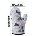 thumbnail image 2 of Pompotops One pair of Cotton Oven Mitts and Potholders BBQ Gloves-Oven Mitts Kitchen Cooking Microwave Oven Gloves Mitts Pot Pad Heat Proof Protected, 2 of 6