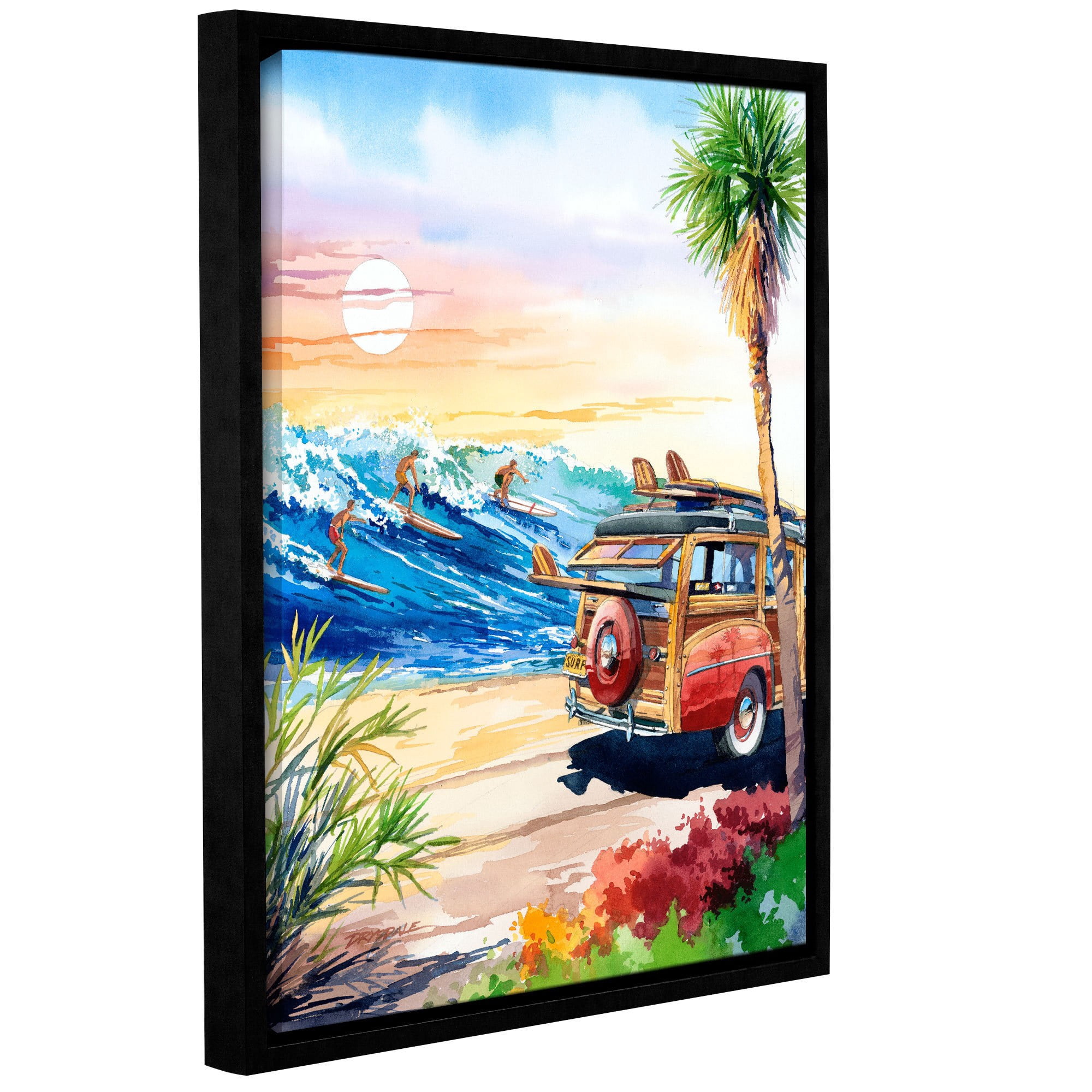 ArtWall Bill Drysdale "Endless Summer" Gallery-Wrapped Floater-Framed Canvas