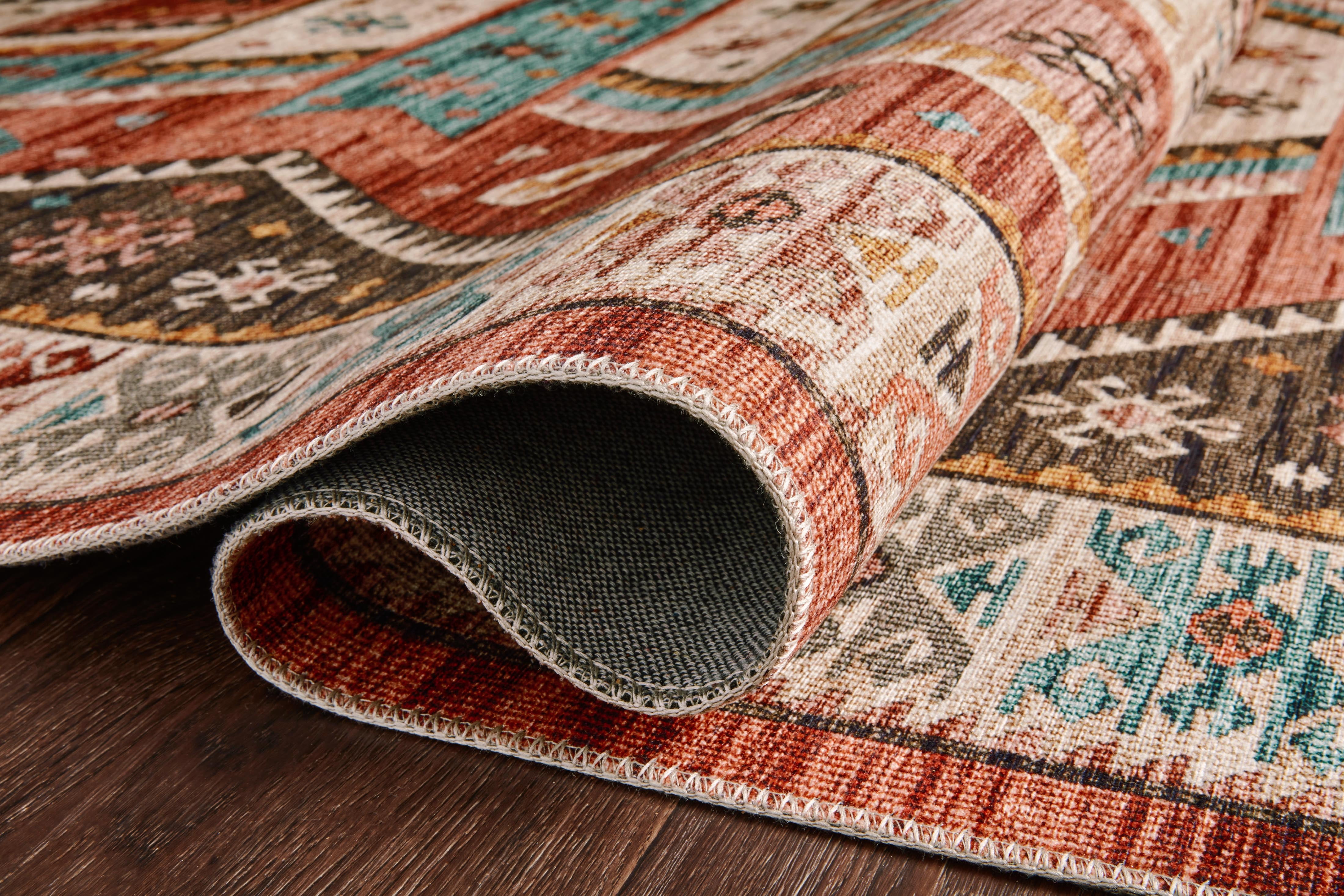 Turkish & Persian Kilim-Style Zion Red, Multi 5-0" x 7-6" Area Rug