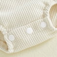 thumbnail image 6 of Leey-World Newborn Baby Girl Boy St Patricks Day Outfit Four Leaf Clover Romper Sweatshirt Waffle Bodysuit Shirts Irish Outfit|Green,3-6 Months, 6 of 8