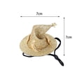 thumbnail image 3 of Sombreros para mascotas Sombrero de hámster Sombrero de animales pequeños con estilo duradero Gorro de pollo divertido para fiesta de hurón de ardilla Dorado Salvador Sombrero de hámster, 3 of 9