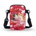 thumbnail image 2 of HELLHERO (Bag Only) Women Messenger Bag Polyester, Leakproof 2 Layers Crossbody Bag, Adjustable Strap, Happy Valentine's Day, 2 of 7