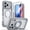 Gray, variant on ANTSHARE Magnetic Case for iPhone 18 Pro with Detachable Kickstand, Built-in Screen Protector, Full Body Military-Grade Rugged Phone Cover