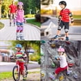 thumbnail image 4 of Adjustable Helmet for Ages 3-16 Kids Toddler Boys Girls Youth,Protective Gear with Elbow Knee Wrist Pads for Multi-Sports Skateboarding Bike Riding Scooter Inline skatings Longboard Roller Skate, 4 of 6