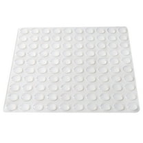 Hongchegh 50 Clear Cabinet Door Bumpers - Rubber Adhesive Pads for Furniture & More