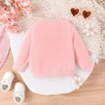 thumbnail image 4 of Byoo Big Sis Letter Print Sweatshirt for Toddler Girl Long Sleeve Crew Neck Pullover Top with 3D Flower Active Sweatshirt, 4 of 4