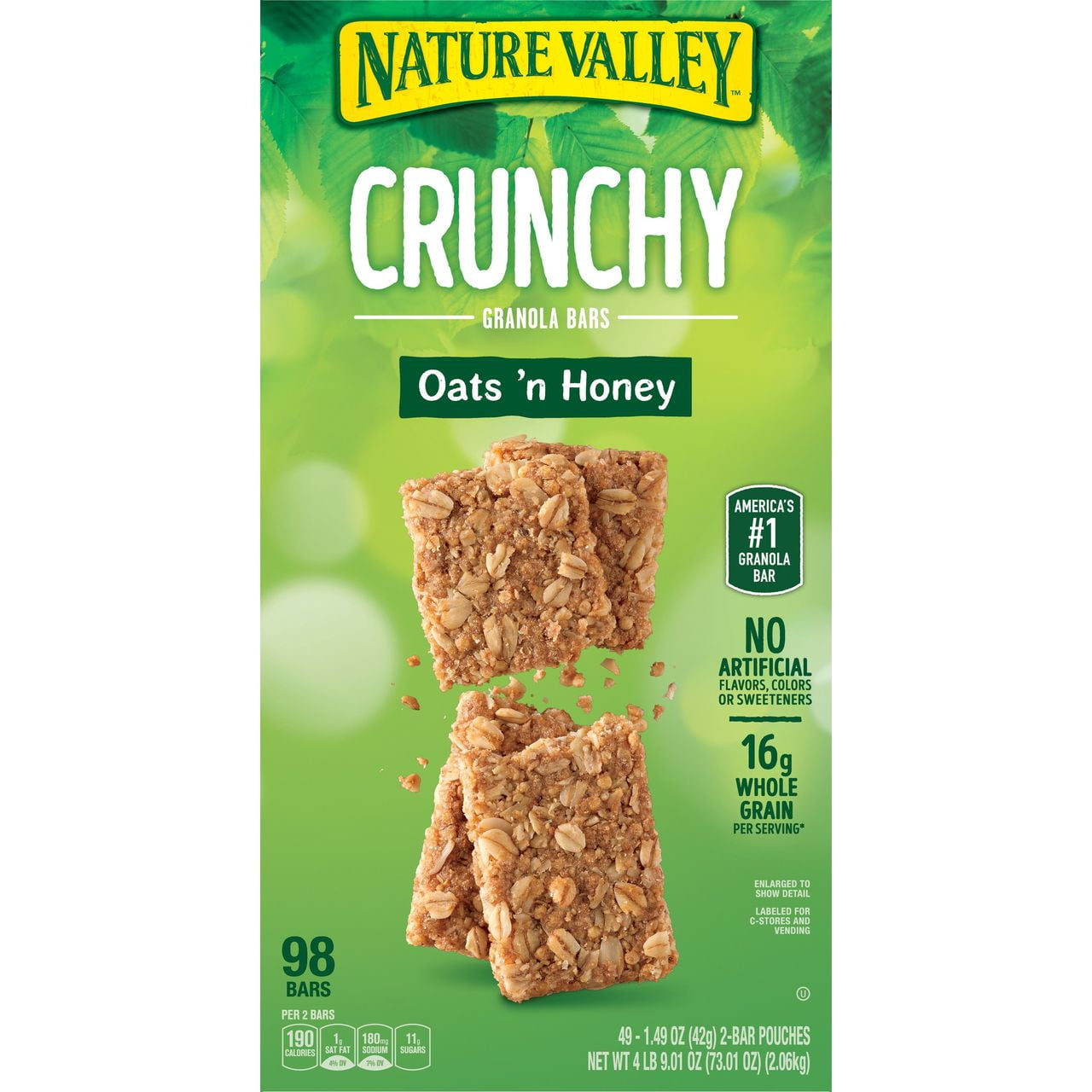 Product of Nature Valley Oats 'n Honey Crunchy Granola Bars 2 Pk. 49 Ct