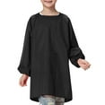 thumbnail image 1 of (Price/each)Opromo Long Sleeved Waterproof Art Smock, Kids Smock with Front Pocket, Nylon/Polyester Material-Black-L, 1 of 2