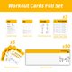thumbnail image 3 of Cartas de fitness ELAORY de ejercicios con peso corporal, 62 ejercicios, tamaño grande 13 x 9 cm, 3 of 7