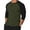 Front Button-Army Green, variant on Men's T-Shirts Long Sleeve Round Neck Men's Shirts Graphic Tees Black,L