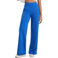 thumbnail image 2 of NELEUS Womens 31" Wide Leg Pants Athletic Yoga Leggings Casual Sweatpants Stretch Dress with Pockets,Blue,US Size L, 2 of 11