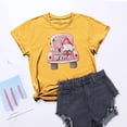 thumbnail image 5 of Meichang T-Shirts de la Saint-Valentin pour Femmes, T-Shirt Graphique Cœur d'Amour, Manches Courtes, Col Rond, Décontracté, Blouses, Joyeuse Saint-Valentin, 5 of 5
