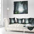 thumbnail image 2 of Designart Dense Rain Forest At Sunrise - Landscape Printed Throw Pillow - 16x16, 2 of 4
