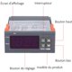 thumbnail image 4 of Controlador de temperatura digital STC-1000, termostato centígrado de enfriamiento de calefacción, con sensor, 110-220 Vac, 4 of 5
