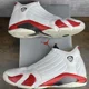 thumbnail image 3 of Ni-k-e Vintage Air Jordan 14 OG 1999 Candy Cane Size 13 136011-102 White Red Men’s Shoe, 3 of 6