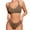 Bronze, variant on Seductiva Intimates for Women Women's No Underwire Bra Set V Neck Thong Large Chest Display Small Gathered Upper Support Yoga Sports Underwear Set 2 Piece Underwear Set 2PC
