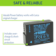 Wasabi Power Dual USB Battery Charger for Leica BP-DC12
