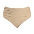 thumbnail image 6 of MNCEKFOD Women's Tummy Control Swim Bottoms Summer Beach High Waist Pleated Swim Trunks Double Layered Triangle Swimsuit Bathing Suit Bottoms Khaki XL, 6 of 6