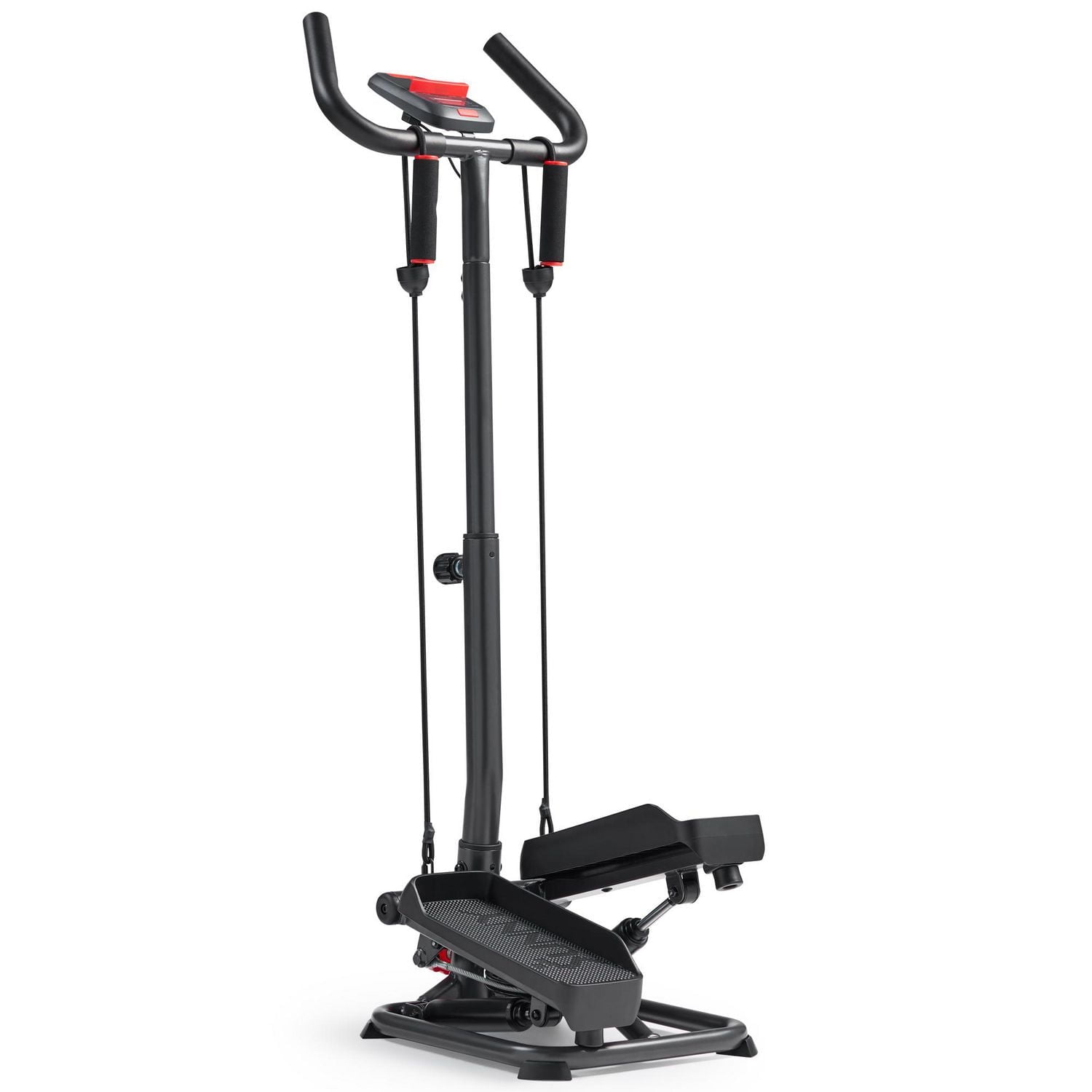 Sunny Health & Fitness Smart Stepper Stair Climber Exercise Machine for Home with Handlebar and Resistance Bands, Compact Space Saving Connected Fitness with SunnyFit App - SF-S023056