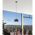 thumbnail image 5 of 52057LEDDLP-BL/WGN Access Lighting Blend - 1 Light Pendant In Contemporary Style-9 Inches Tall and 12 Inches Wide-Black with Wood Grain Finish, 5 of 12