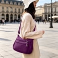 thumbnail image 5 of Crossbody Bags for Women, Large Capacity Nylon Multi-Pocket Lightweight Shoulder Satchel, 9.5x7.9In, Daily Commute Travel, 5 of 6