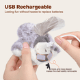 thumbnail image 2 of Potaroma Rechargeable Flapping Bird Cat Toy, Touch Activated Sandpiper with Chirp Sound and Catnip Pouch 4.0 Inch, 2 of 7