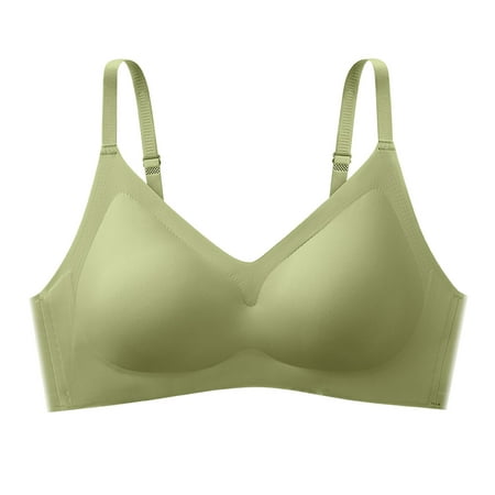 

Felwors Women s Underwire Bra Traceless Steel Rimless Small Chest Gathered And Folded Anti Sagging Sports Beautiful Back Bra