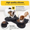 thumbnail image 2 of Tazón De Alimentación Lenta Para Perros, Tazón De Alimentación Lenta, Tazón Anti Glotón Para Perros Gatos, Promueve La Alimentación Saludable Y La Digestión Lenta (Negro). Afortunado Sencillez, 2 of 5