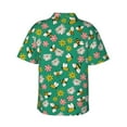 thumbnail image 3 of Fotbe Flying Bees Hawaiian Shirt for Men Unisex Summer Beach Casual Short Sleeve Cotton Linen Button Down Shirts-Large, 3 of 9