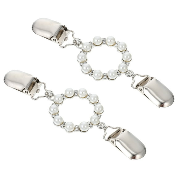 NUOLUX 2Pcs Fashion Sweater Shawl Clips Cardigan Collar Clip Dress Scarf Buckles