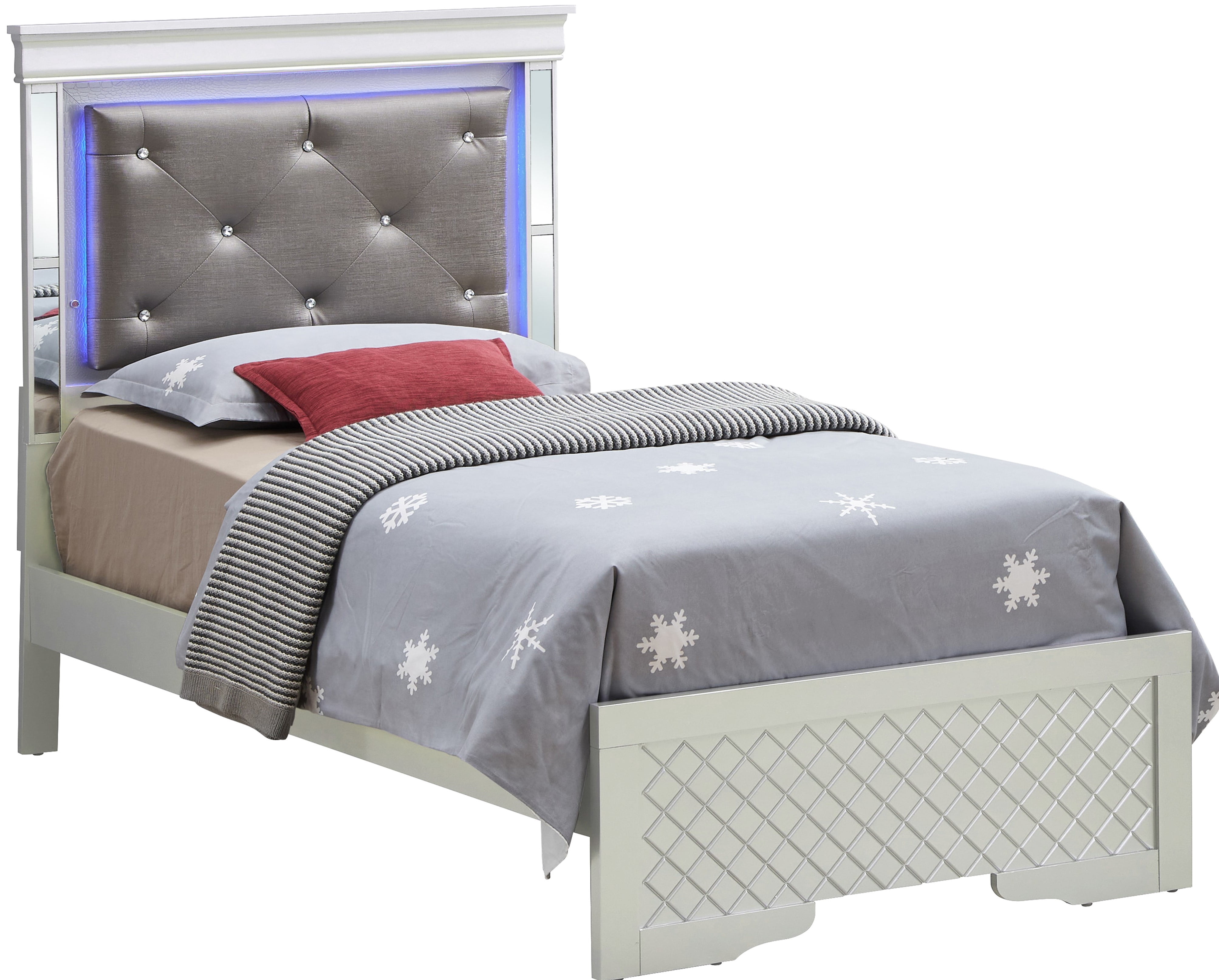 Glory Furniture Verona Twin Bed in Champagne Color