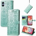 thumbnail image 2 of Funda Cartera FOXDOCK para Samsung Galaxy A04E , Flip PU con Relieve de Gatos y Perros, Tarjetero y Soporte, 2 of 6
