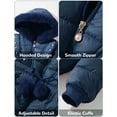 thumbnail image 5 of Happy Cherry Kids Winter Coat Baby Girls Thick Jacket Warm Coat with Hood Toddler Fleece Jacket Heavyweight Coat Outerwear Padded Outwear 3-4 T, 5 of 7