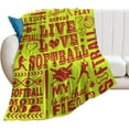 thumbnail image 2 of LHSHID Flannel Fleece Blanket American Football Field Green for Bedroom Couch Travelling Comfortable All Season Air Conditioning Blanket for Adult Chidern 30x40in, 2 of 6