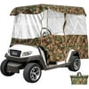Golf Cart Enclosure 4-Person Golf Cart Cover 4-Sided Fairway Deluxe 300D Waterproof Driving Enclosure with Transparent Windows Fit for EZGO Club Car Yamaha Cart Roof Up to 78.7''L