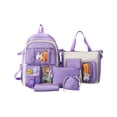 thumbnail image 2 of kurtrusly Multi-functional School Backpack With Extra Bags For Students Bags For School School Bag Schoolbag purple, 2 of 6