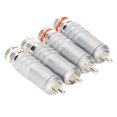 thumbnail image 4 of  Connector, 4pcs Accommodates Up to 9mm Wire Diameter   Plug  Silver Plated  For Signal Line, 4 of 8