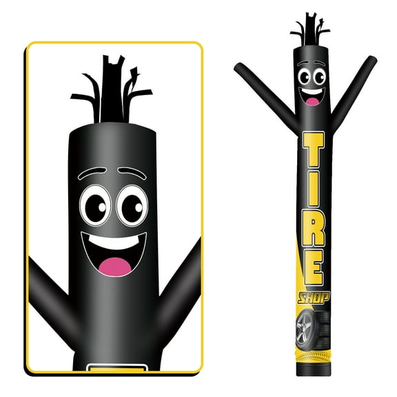 Tire Shop Inflatable Tube Man Wacky Wavy Dancing Guy for Outdoor Decoration Advertising Business Promotion (Blower Not Included)