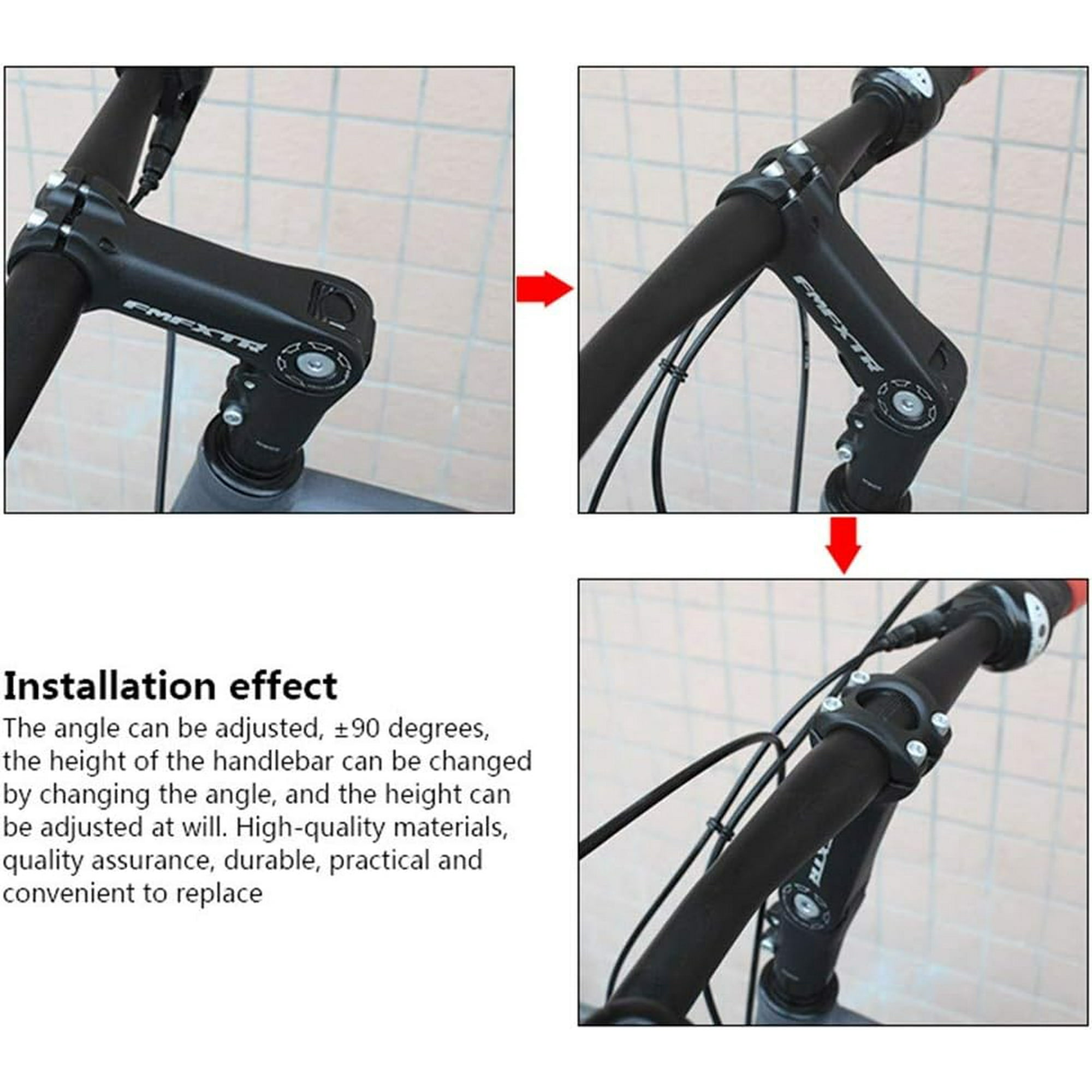 Steering 90 degrees of handlebar bike 110 mm adjustable bicycle handlebar for 31.8 mm handlar